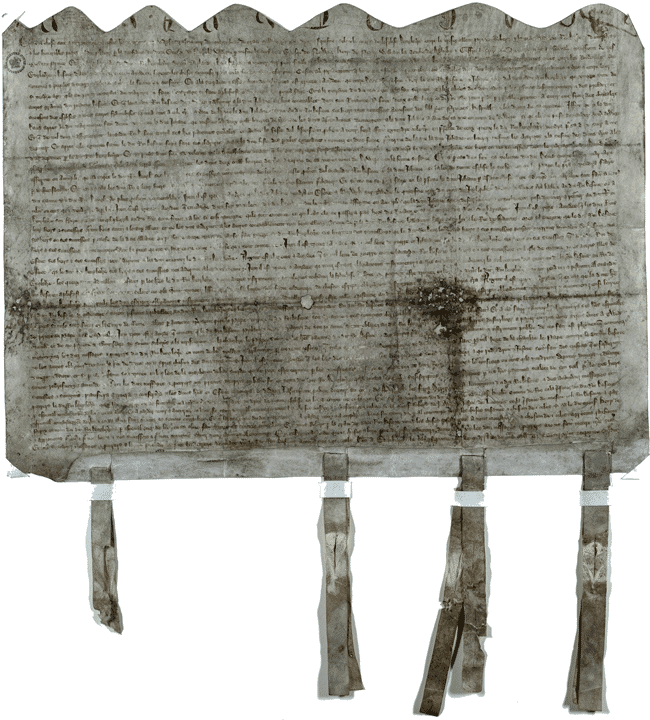 Image shows the Treaty of Edinburgh/Northampton. National Records of Scotland reference SP6/1